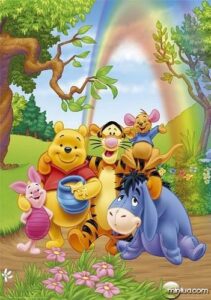 Os desafios de saúde mental ilustrados de forma lúdica nos amigos do Ursinho Pooh!